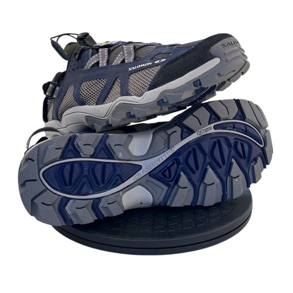 Mens Salomon Techamphibian Mesh Casual Running Trail Hiking Shoes SZ 11.5 Gray - Picture 5 of 6